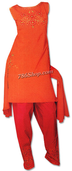  Red Georgette Suit | Pakistani Dresses in USA- Image 1