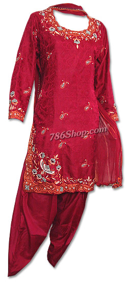  Maroon Jamawer Suit | Pakistani Dresses in USA- Image 1
