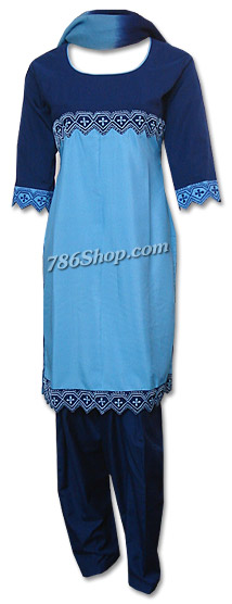  Blue Georgette Suit  | Pakistani Dresses in USA- Image 1