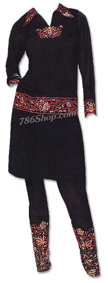  Black Georgette Suit | Pakistani Dresses in USA- Image 1