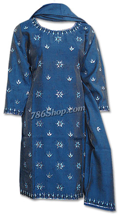  Blue Jamawar Suit | Pakistani Dresses in USA- Image 1