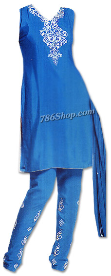  Blue Georgette Suit | Pakistani Dresses in USA- Image 1