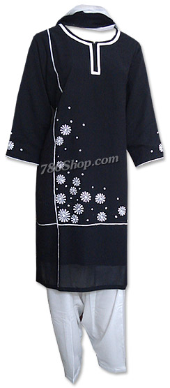  Black Georgette Suit | Pakistani Dresses in USA- Image 1