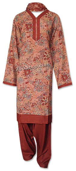  Maroon Pashmina Suit | Pakistani Dresses in USA- Image 1