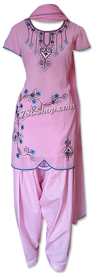  Pink Georgette Suit | Pakistani Dresses in USA- Image 1