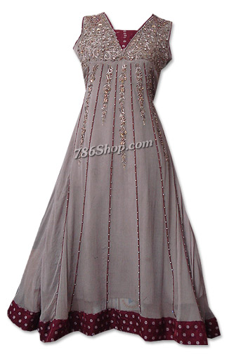  Fawn Chiffon Suit    | Pakistani Dresses in USA- Image 1