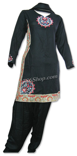  Black Georgette Suit | Pakistani Dresses in USA- Image 1