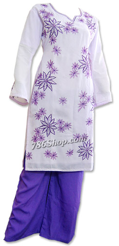  Lilac Georgette Suit | Pakistani Dresses in USA- Image 1