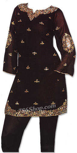  Black Georgette Suit | Pakistani Dresses in USA- Image 1