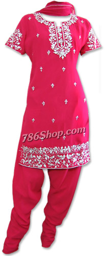  Magenta Georgette Suit     | Pakistani Dresses in USA- Image 1