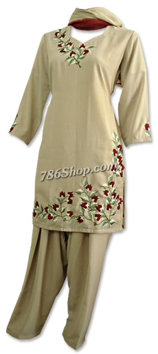  Skin Color Georgette Suit  | Pakistani Dresses in USA- Image 1