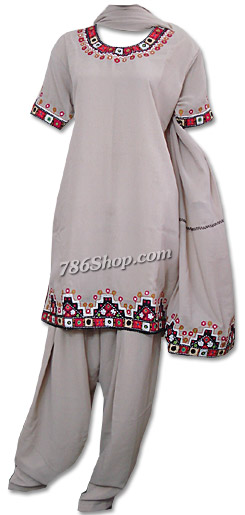  Fawn Georgette Suit  | Pakistani Dresses in USA- Image 1