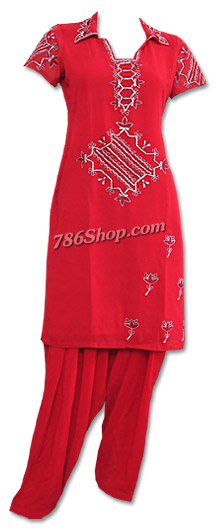  Red Georgette Suit | Pakistani Dresses in USA- Image 1