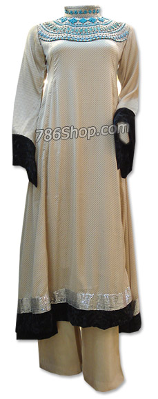  Light Golden Georgette Suit  | Pakistani Dresses in USA- Image 1