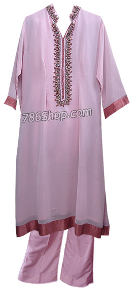  Pink Georgette Suit   | Pakistani Dresses in USA- Image 1