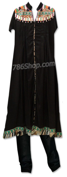  Black Chiffon Suit | Pakistani Dresses in USA- Image 1