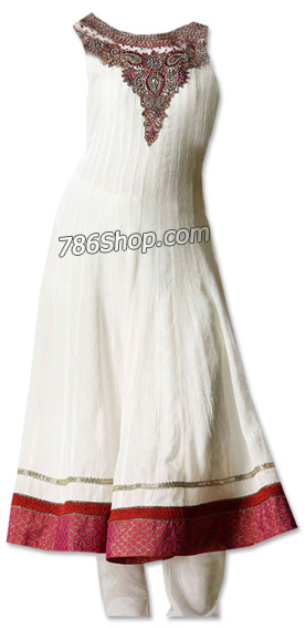  White Chiffon Suit | Pakistani Dresses in USA- Image 1