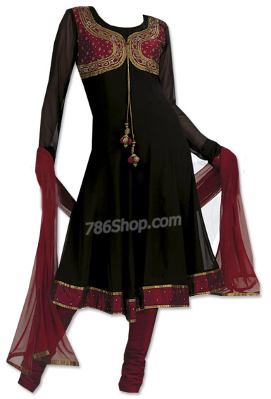  Black Georgette Suit | Pakistani Dresses in USA- Image 1
