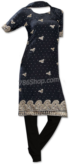  Black Georgette Suit  | Pakistani Dresses in USA- Image 1