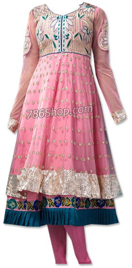 Pink Chiffon Suit  | Pakistani Dresses in USA
