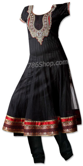  Black Chiffon Suit | Pakistani Dresses in USA- Image 1