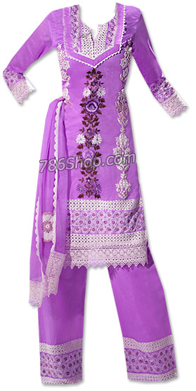 Purple Georgette Suit | Pakistani Dresses in USA- Image 1
