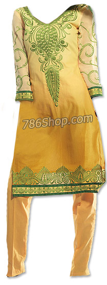  Mustard Georgette Suit | Pakistani Dresses in USA- Image 1