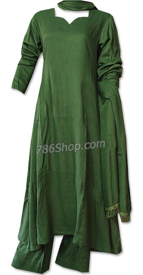  Green Marina Suit | Pakistani Dresses in USA- Image 1