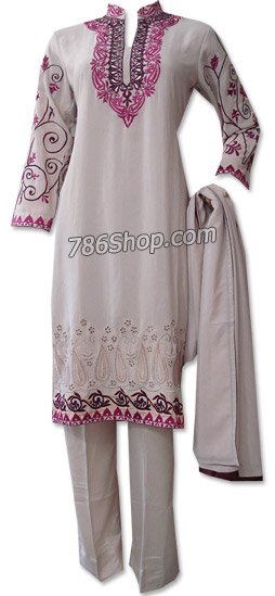  Light Golden Georgette Suit   | Pakistani Dresses in USA- Image 1