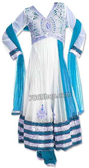  White Chiffon Suit | Pakistani Dresses in USA- Image 1