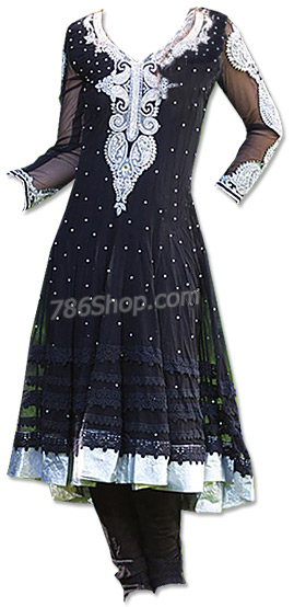  Black Chiffon Suit | Pakistani Dresses in USA- Image 1