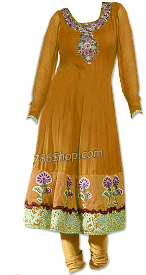  Mustered Georgette Suit  | Pakistani Dresses in USA- Image 1