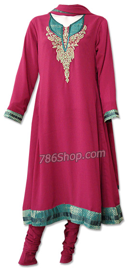  Magenta Georgette Suit  | Pakistani Dresses in USA- Image 1