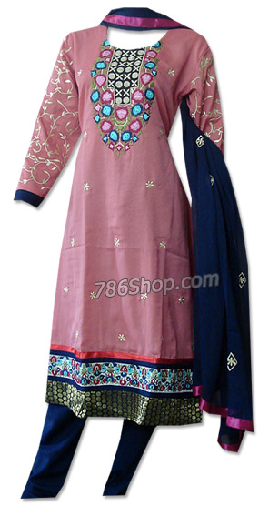 Tea Pink Georgette Suit   | Pakistani Dresses in USA