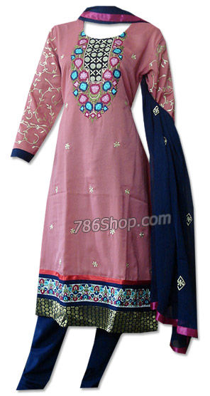  Tea Pink Georgette Suit   | Pakistani Dresses in USA- Image 1