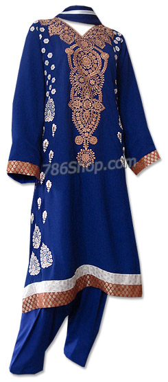  Blue Georgette Suit | Pakistani Dresses in USA- Image 1