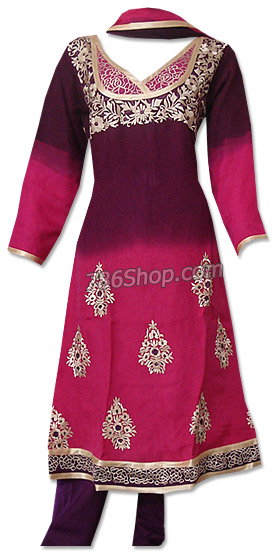  Magenta Georgette Suit    | Pakistani Dresses in USA- Image 1