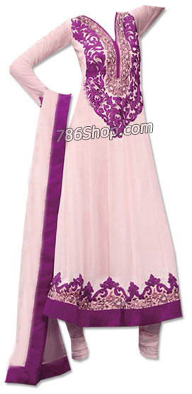  Light Pink Chiffon Suit | Pakistani Dresses in USA- Image 1