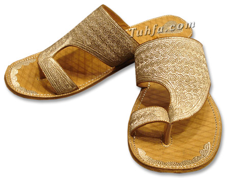  Gents Chappal- Silver | Pakistani Dresses in USA- Image 1