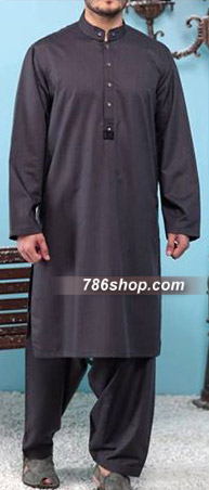 Dark Grey Shalwar Kameez | Pakistani Mens Suits Online