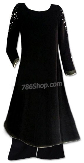  Black Chiffon Suit | Pakistani Dresses in USA- Image 1