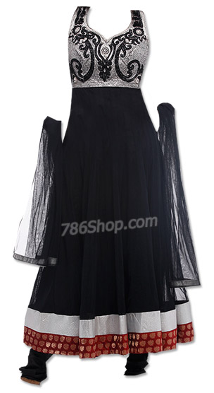  Black Chiffon Suit | Pakistani Dresses in USA- Image 1