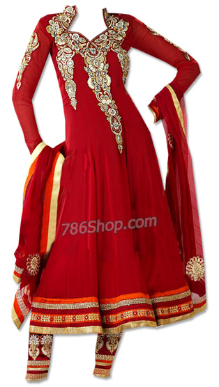  Red Georgette Suit | Pakistani Dresses in USA- Image 1