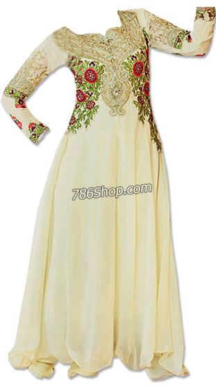  Off-white Georgette Suit | Pakistani Dresses in USA- Image 1