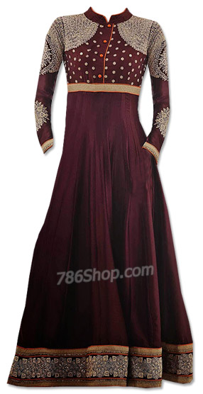  Mauve Georgette Suit | Pakistani Dresses in USA- Image 1