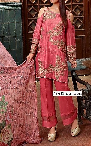 Motifz Tea Pink Lawn Suit | Pakistani Dresses in USA- Image 1