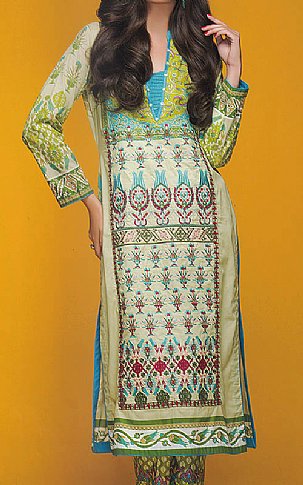 Sunshine by Alzohaib. Off-white Lawn Suit. (2 Pcs) | Pakistani Dresses in USA- Image 1