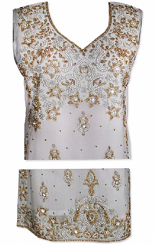  White Chiffon Suit | Pakistani Wedding Dresses USA- Image 2