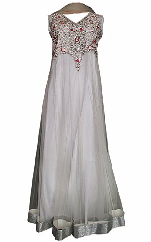  White Net Suit | Pakistani Dresses in USA- Image 1