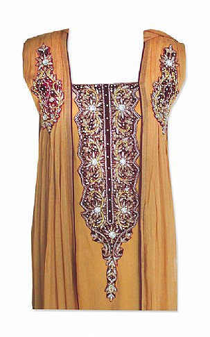  Fawn Chiffon Suit | Pakistani Dresses in USA- Image 2